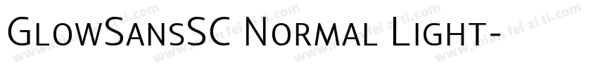 GlowSansSC Normal Light字体转换